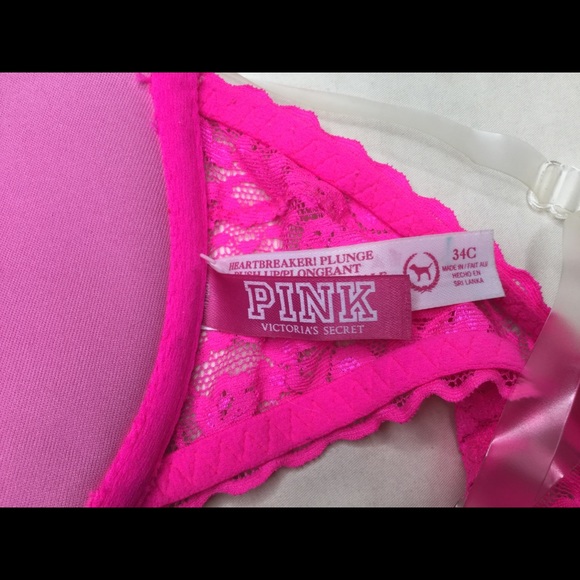 PINK Victoria’s Secret Plunge Push Up Bra - 34C - Picture 5 of 5